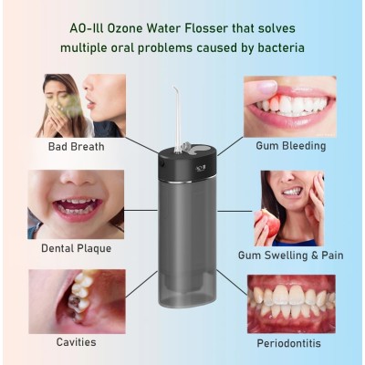 Irrigador dental con generador de Ozono