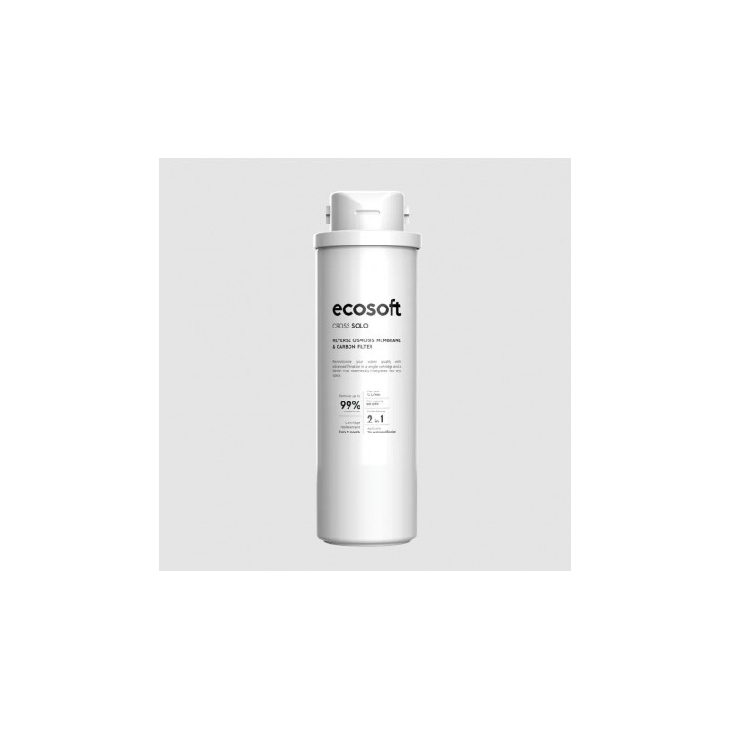 Filtro 2 en 1, Carbón + Membrana Ósmosis Inversa Cross Solo